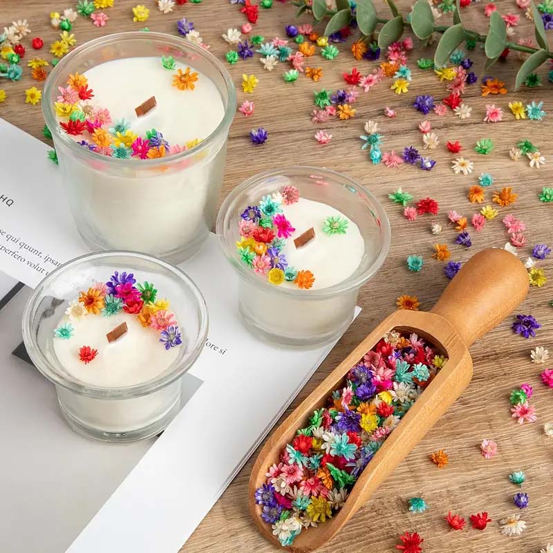 Resin Craft Ideas - Mixed Colorful Flower for Wax Molding,
