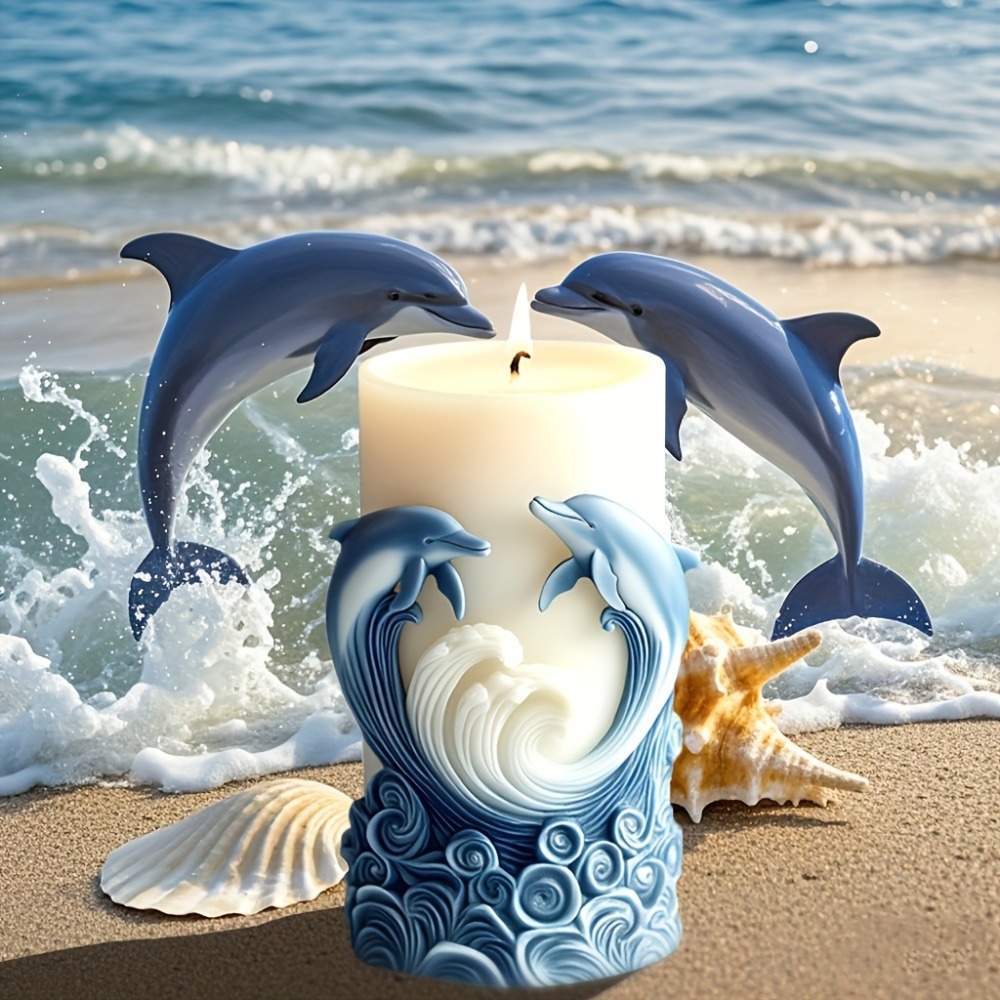 Ocean Theme Silicone Candle Mo - Resin Ocean Wave Mold 评论和价格