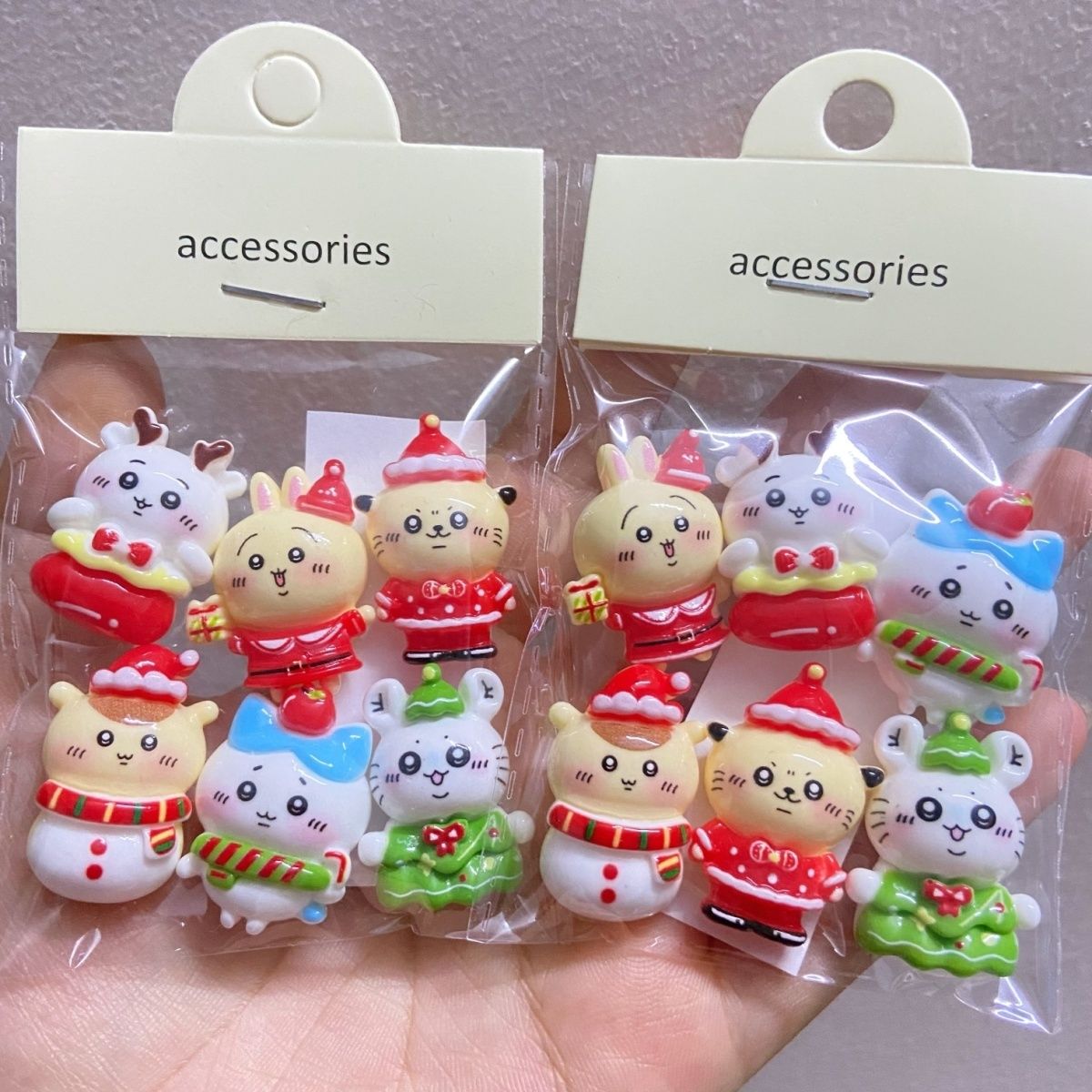 hristmas Solid Color Chiikawa  - Resin Crafts 评论和价格