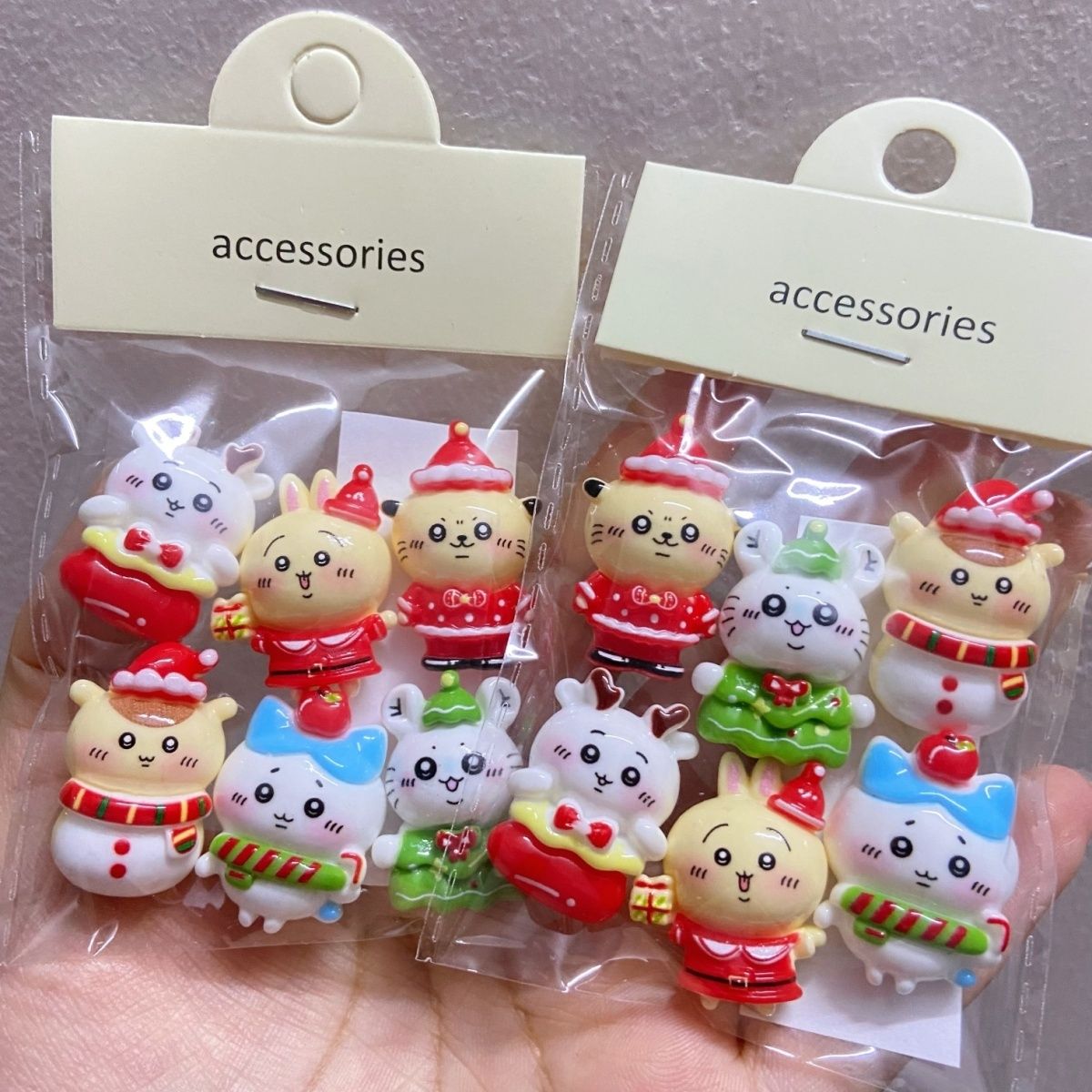 hristmas Solid Color Chiikawa  - Resin Crafts 评论和价格
