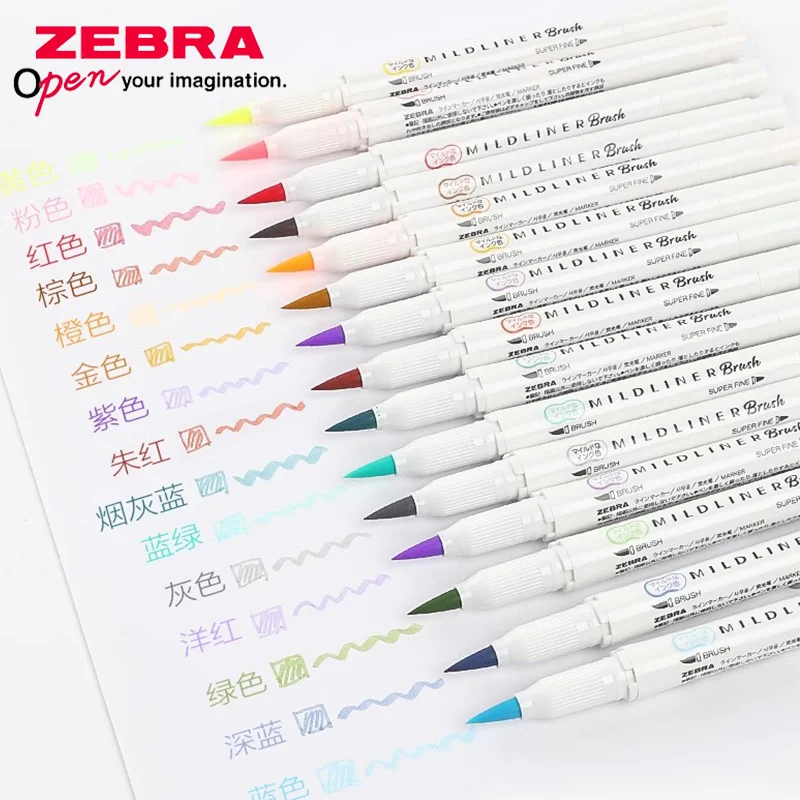 ZEBRA Dual-tip Highlighter Col - Zebra Pen Mildliner 评论和价格