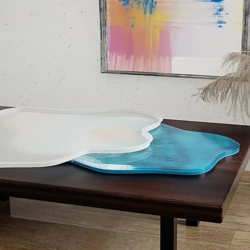 2026-Large 61cm Irregular Tray - Resin Ocean Wave Mold 评论和价格