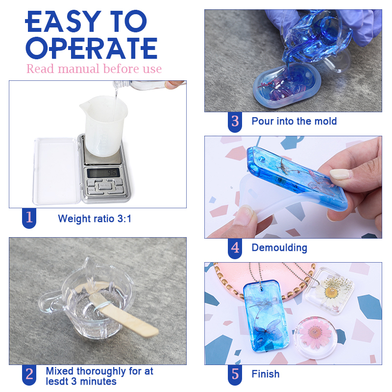 Epoxy Resin Kit Crystal Clear  - Mixing Cup Silicone 评论和价格