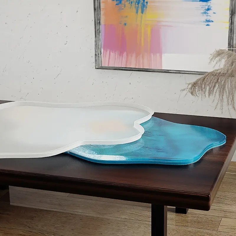 Large 61cm Irregular tray epox - Resin Ocean Wave Mold 评论和价格