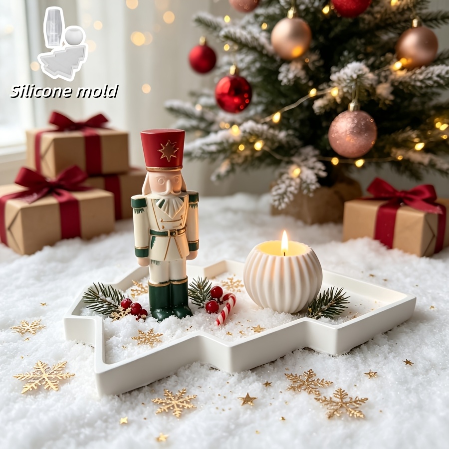 3pcs Nutcracker Soldier Spheri - Silicone Mold Tray 评论和价格