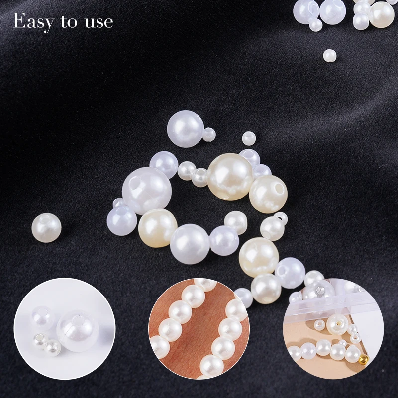 800pcs Artificial Faux Pearl R - Resin Crafts 评论和价格