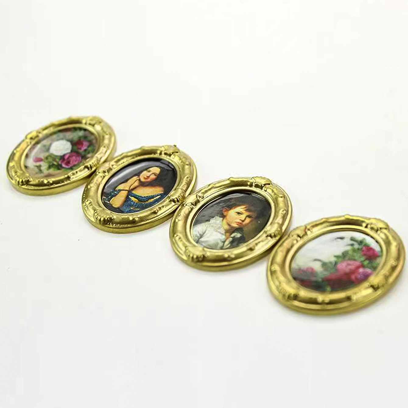 2 Pieces of Miniature Oil Pain - Resin Crafts 评论和价格