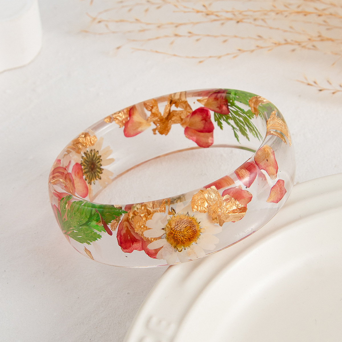Vintage Flower Leaf Transparen - Dried Flower Bulk 评论和价格