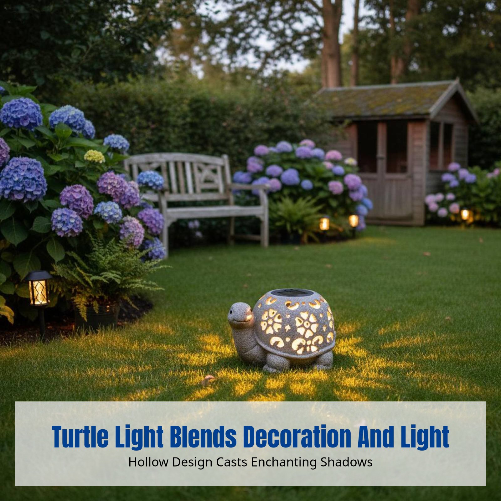 Garden Decor, Solar Hollow Tur - Resin Crafts 评论和价格