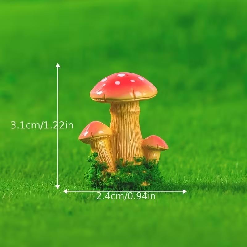 1 Set of 3pcs Artificial Mushr - Terrarium Moss Art 评论和价格
