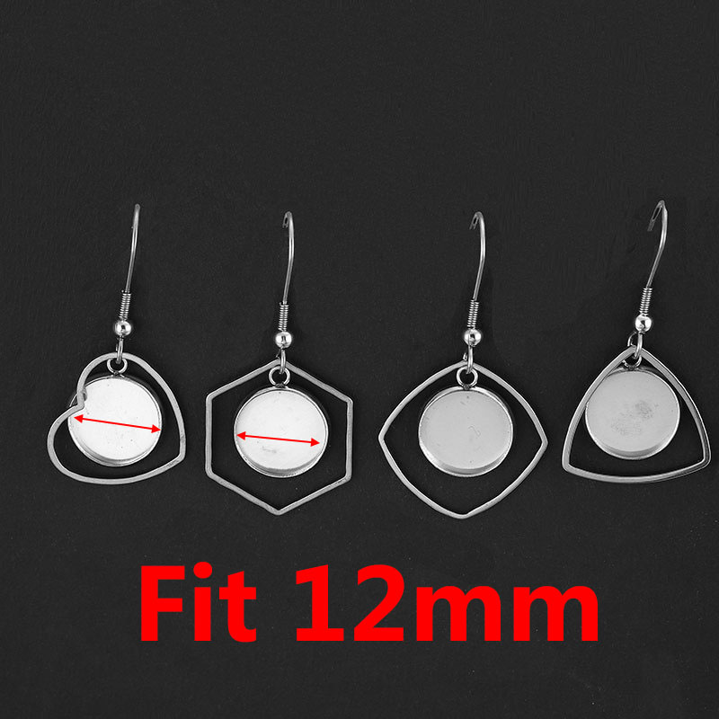 10pc Stainless Steel Tray Beze - Bezels Set Pendant 评论和价格