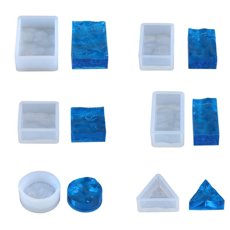 4Pcs Sea Wave Resin Mold Set W - Resin Ocean Wave Mold 评论和价格
