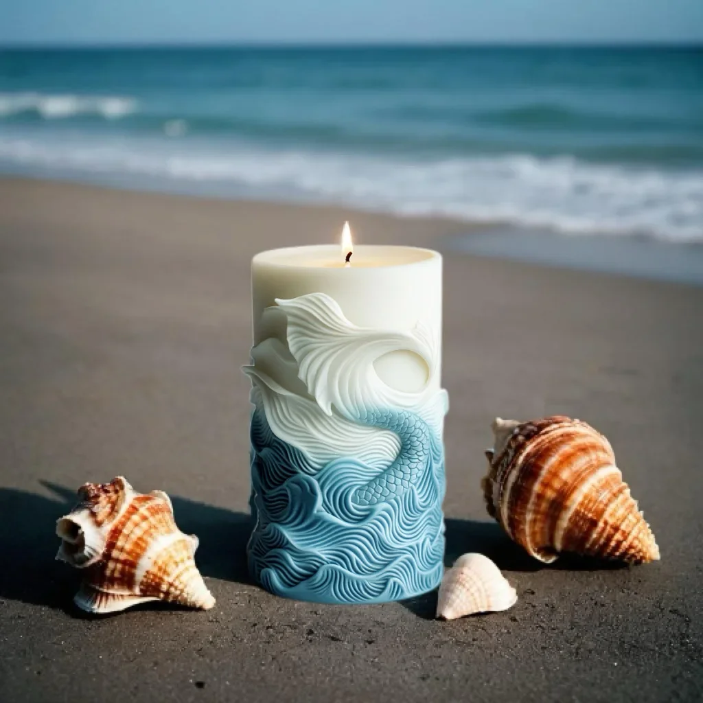 DIY ocean wave foam cylindrica - Resin Ocean Wave Mold 评论和价格