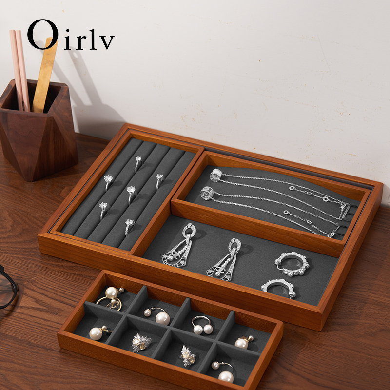 Oirlv Wooden Jewelry Organizer - Wood Ring Blank 评论和价格