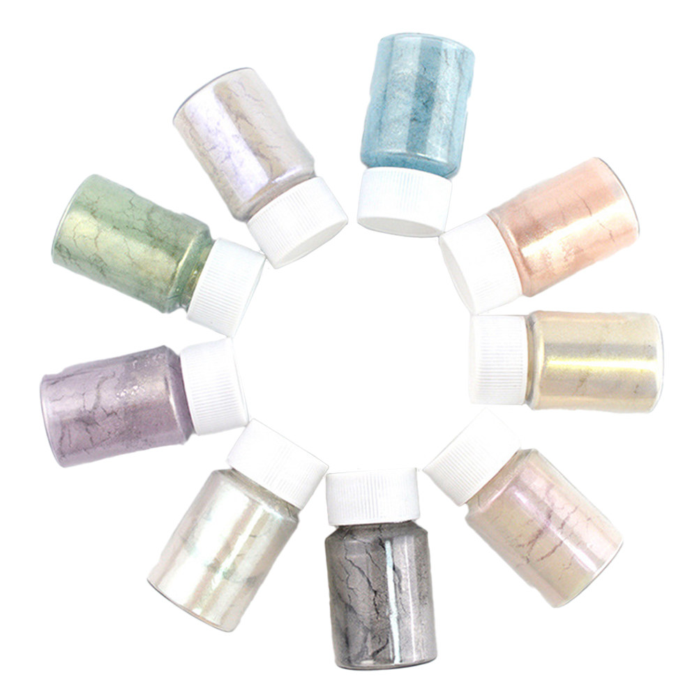 9Pcs Mica Pigment Powder Set C - Resin Pigment Set 评论和价格