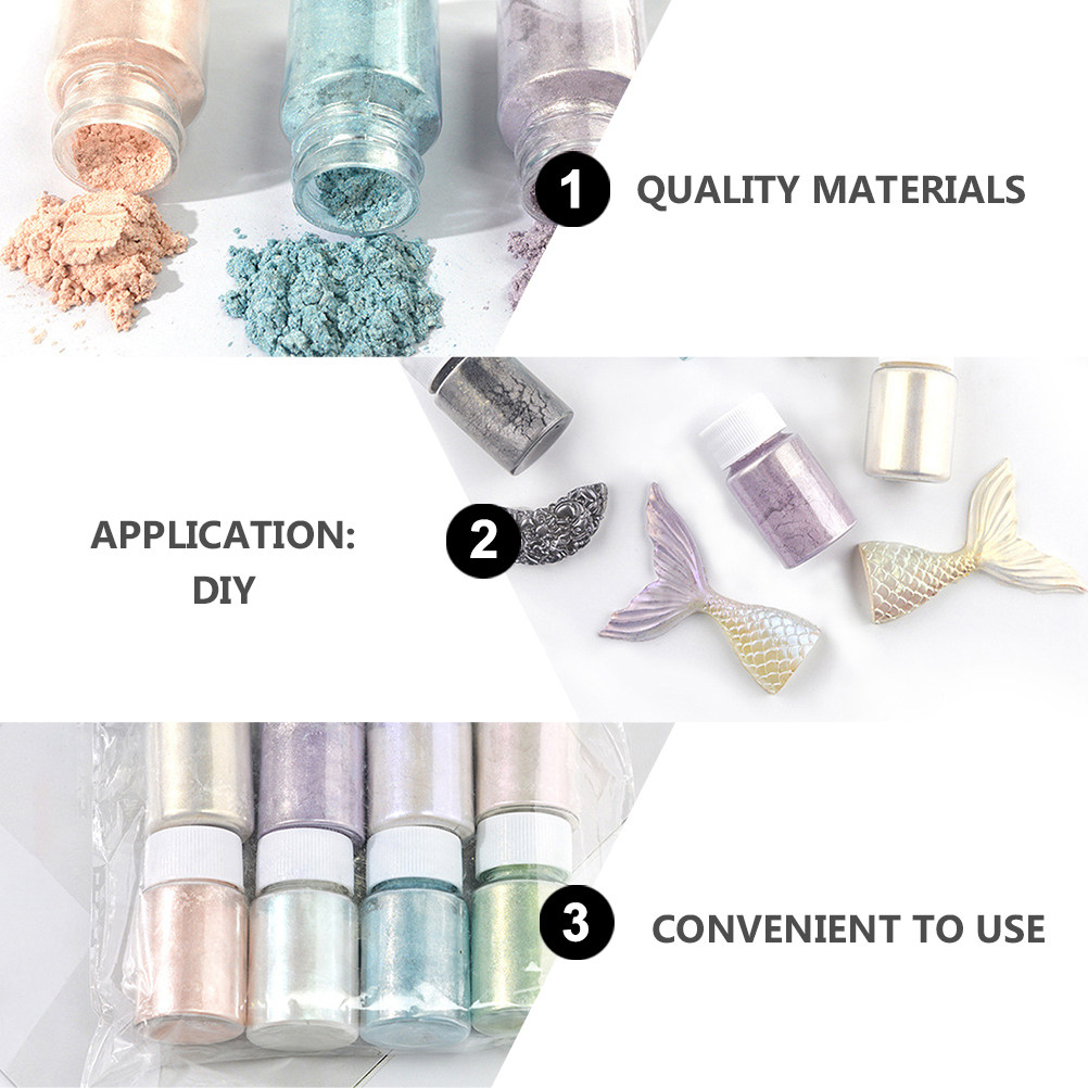 9Pcs Mica Pigment Powder Set C - Resin Pigment Set 评论和价格