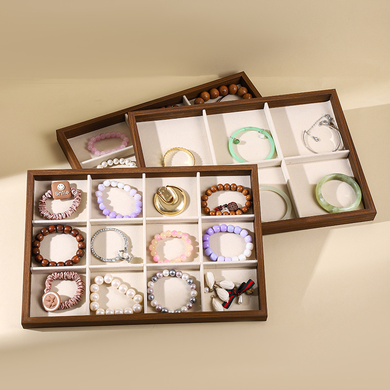 Walnut Wood Jewelry Display Tr - Wood Ring Blank 评论和价格