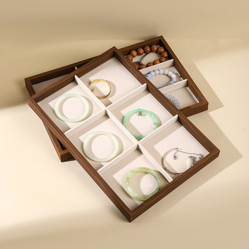 Walnut Wood Jewelry Display Tr - Wood Ring Blank 评论和价格
