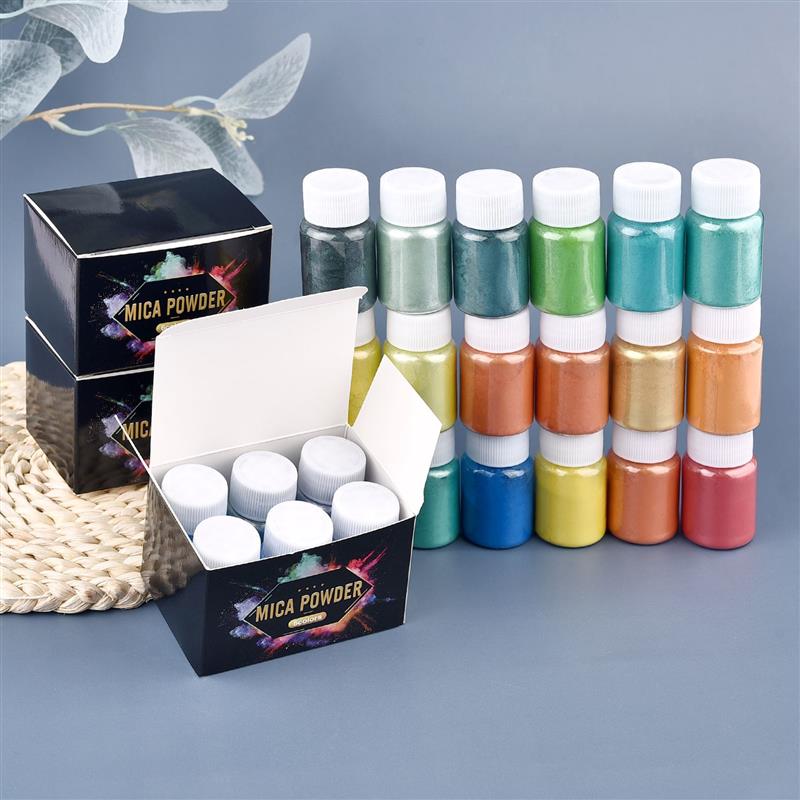 6 Pcs-Set Epoxy Resin Dye Mica - Resin Pigment Set 评论和价格